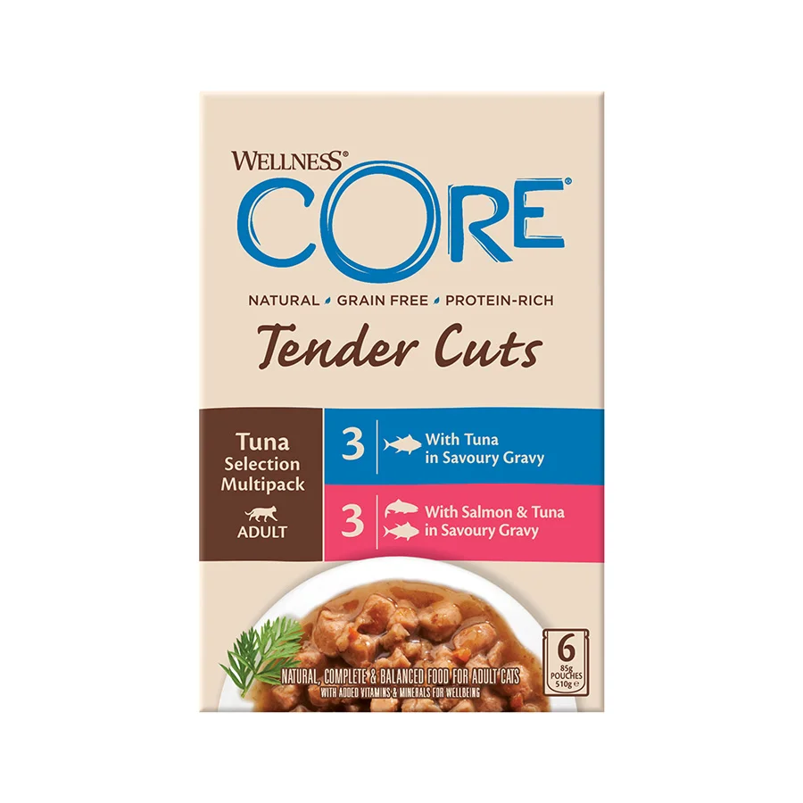 Sophisticated Wellness Core Tender Cuts Wet Cat Food Tuna 6x85g Specialty