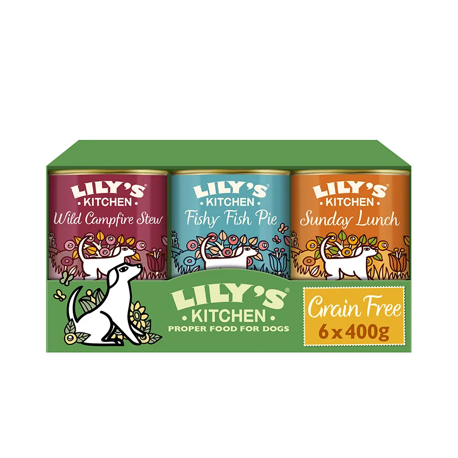Smart Lily x27 s Kitchen Grain Adult Wet Dog Food 6x400g Healthy