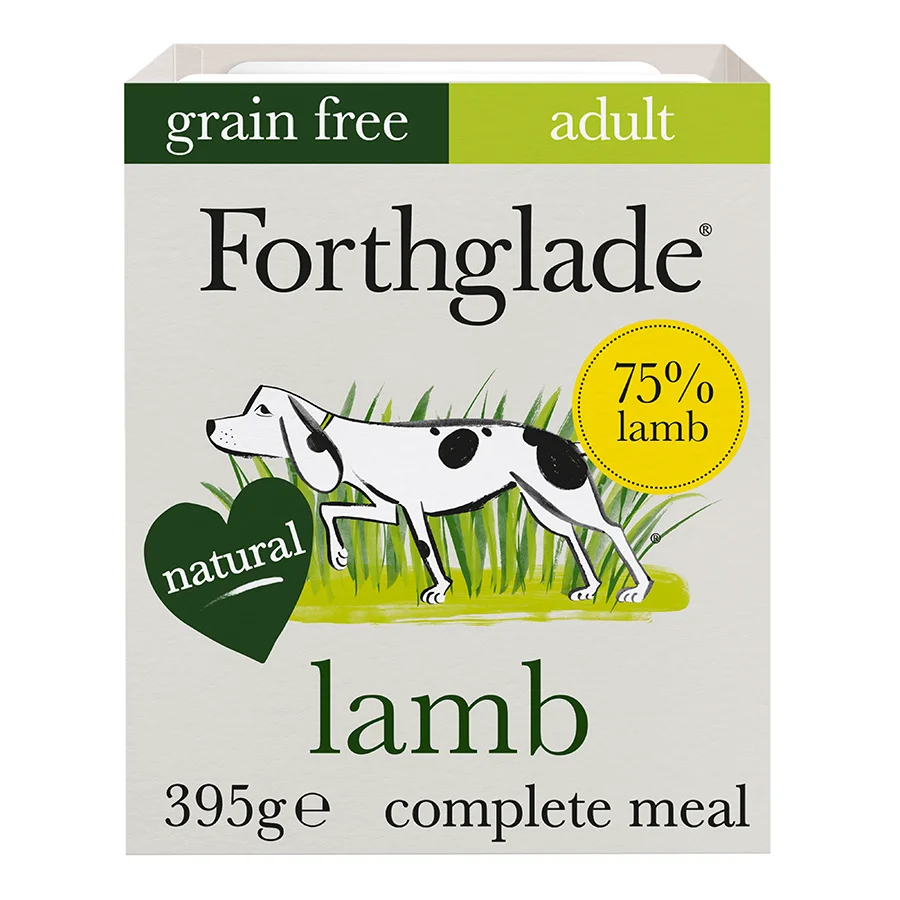 Modern Forthglade Grain Complete Wet Adult Dog Food Lamb Veg 395g Flexible