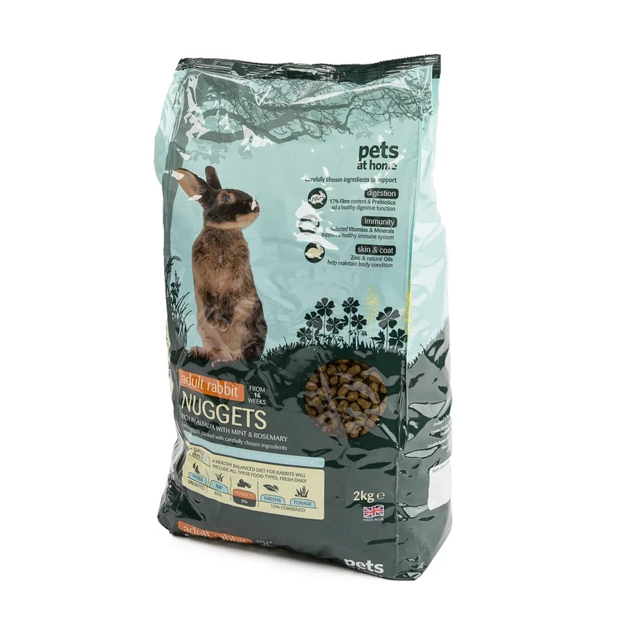 Dependable Pets at Home Adult Rabbit Nuggets 2kg Unique