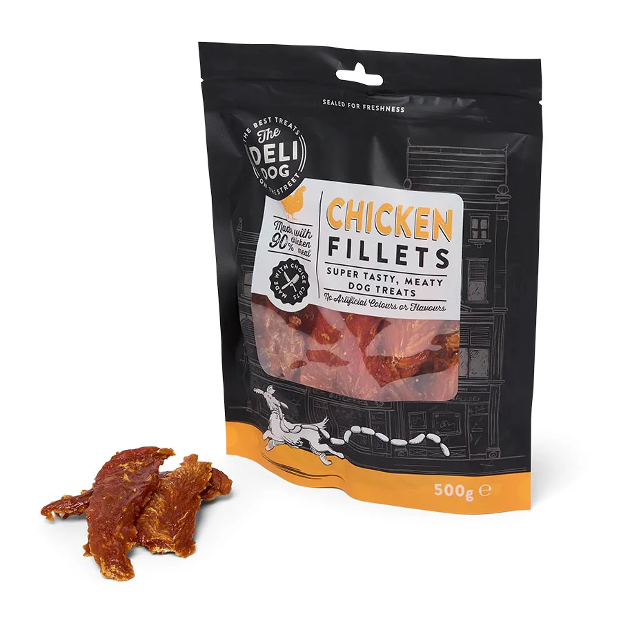 Soft The Deli Dog Chicken Fillets Dog Treats 500g Professional