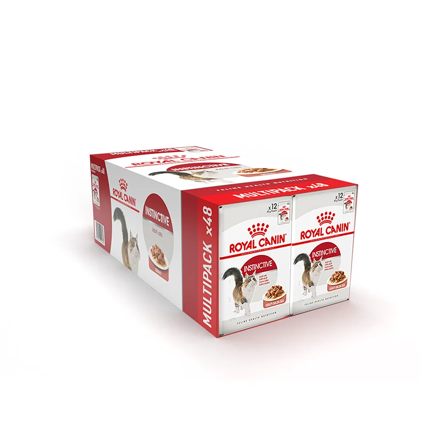 Selected Royal Canin Feline Instinctive Adult Wet Cat Food In Gravy 48x85g Breathable