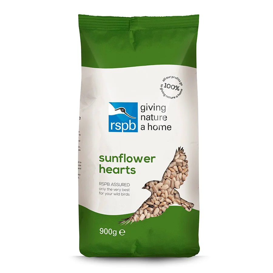 Classic RSPB Sunflower Hearts Wild Bird Food 900g Sustainable