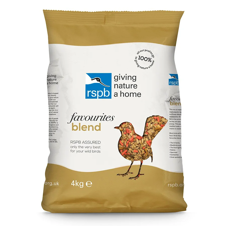 Versatile RSPB Favourites Blend Wild Bird Food 4kg Pure
