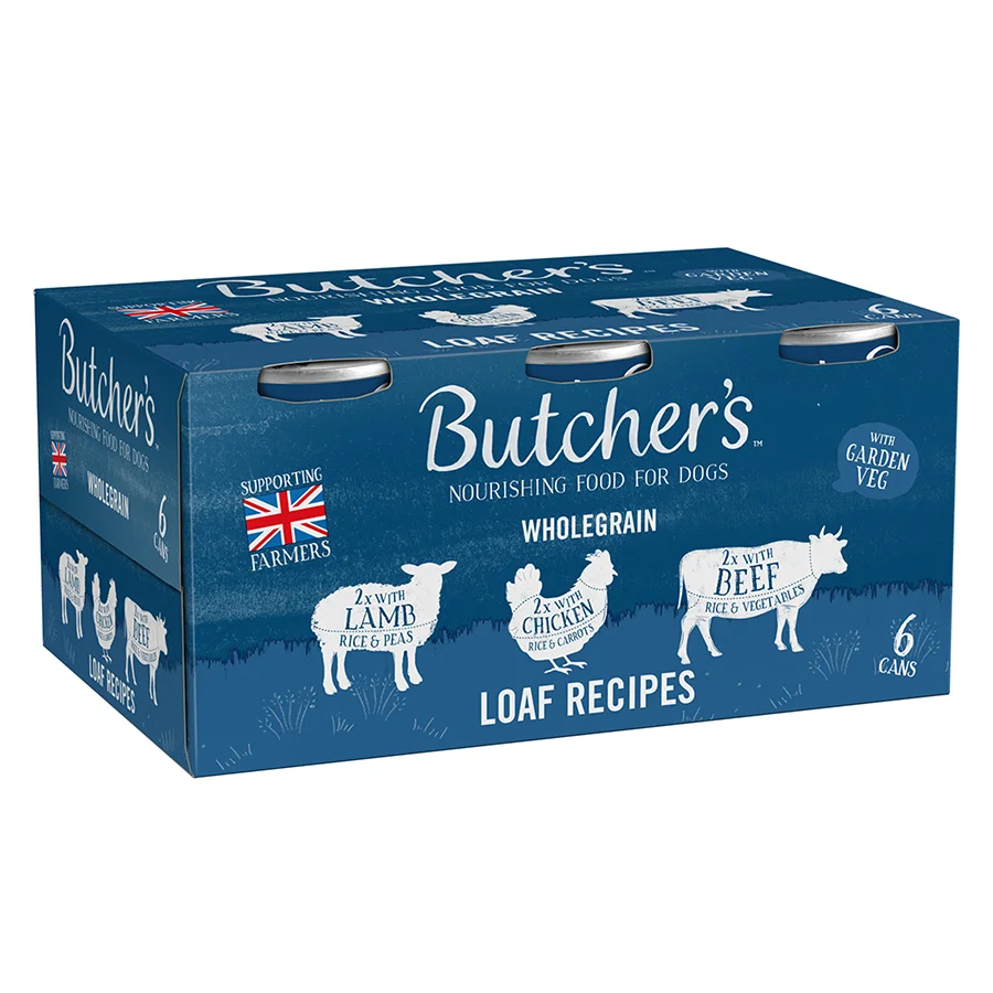 Elegant Butcher x27 s Adult Wet Dog Food Loaf Recipes 6x390g Green