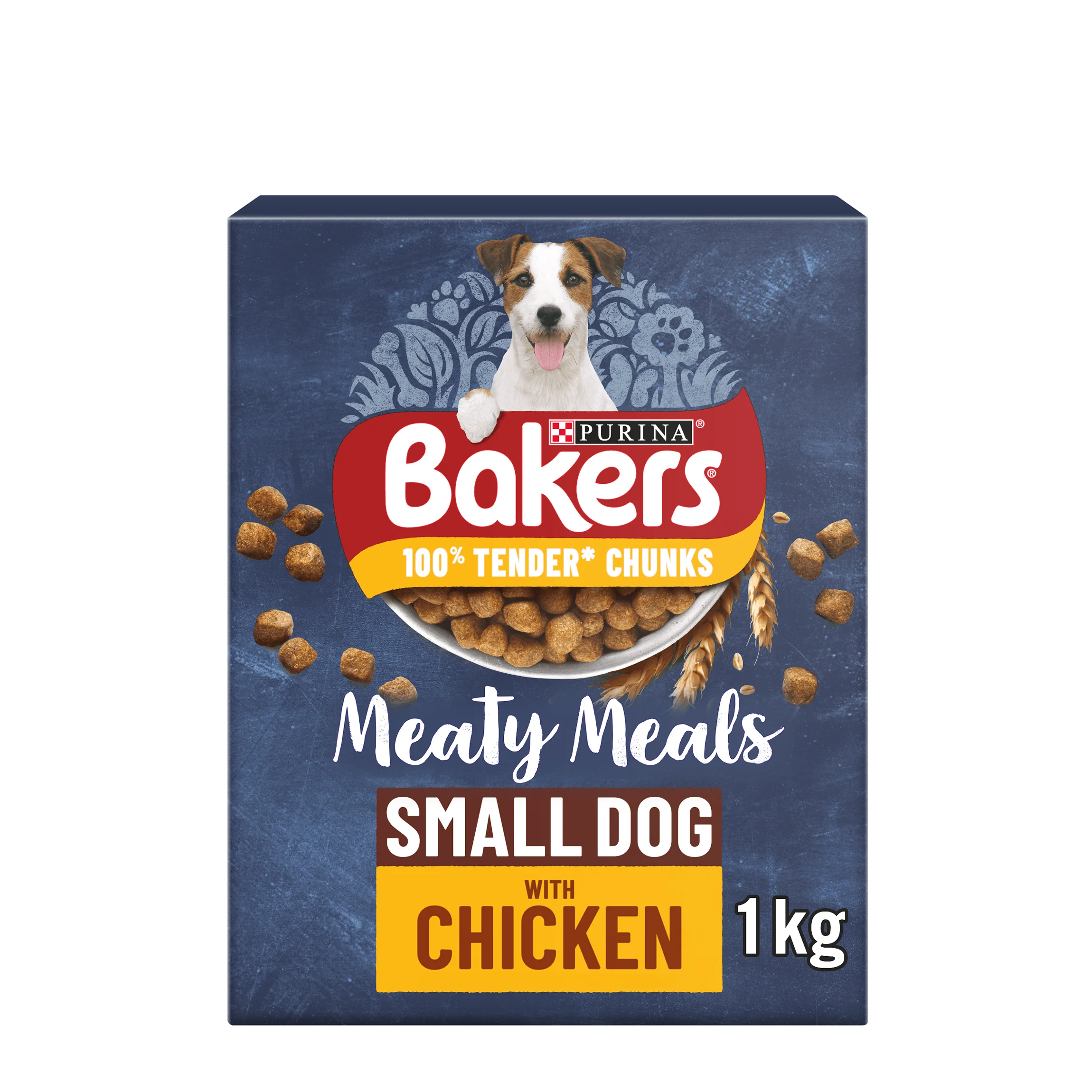 Modern Bakers Meaty Meals Small Breed Adult Dry Dog Food Chicken 1kg Powerful