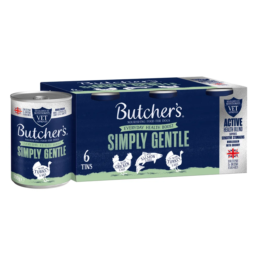 Exceptional Butcher x27 s Simply Gentle Wet Adult Dog Food 6x390g Selected