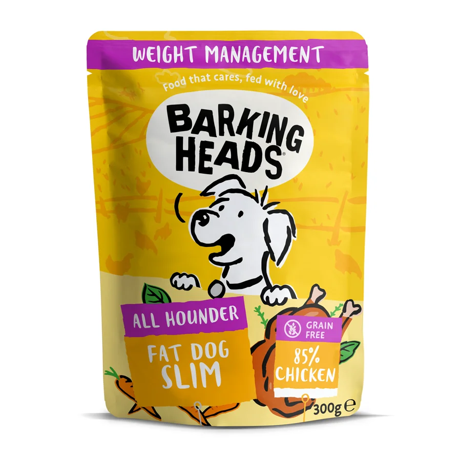 Trendy Barking Heads Fat Dog Slim Wet Adult Dog Food Mixed 300g Consistent