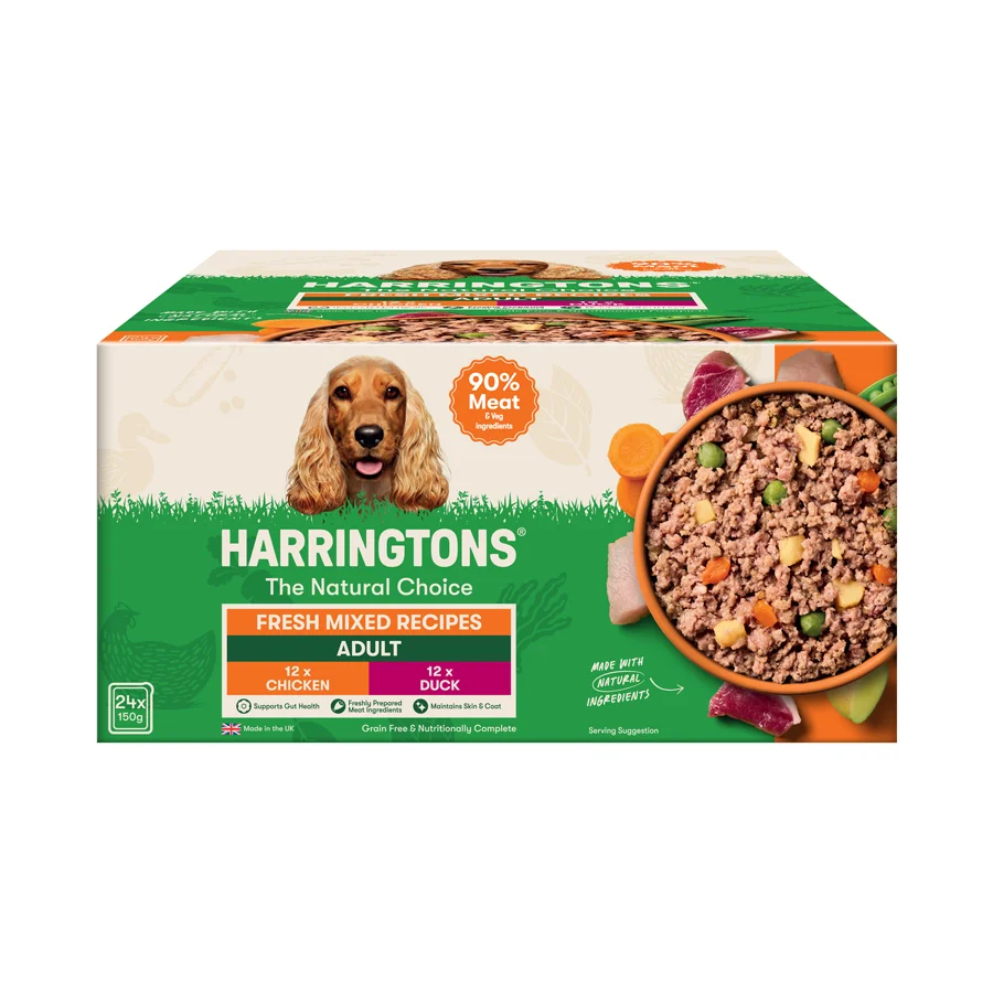 Safe Harringtons Grain Wet Dog Food Mixed Selection 24x150g Quality