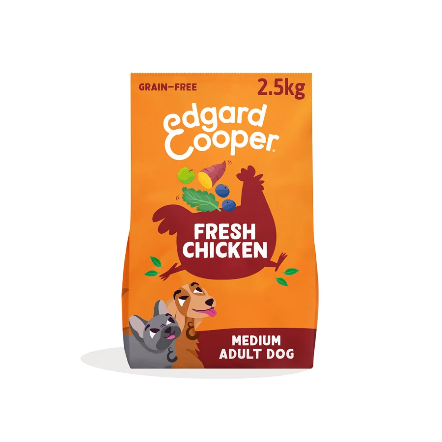 Superior Edgard Cooper Grain Complete Adult Dry Dog Food Chicken 2.5kg Efficient
