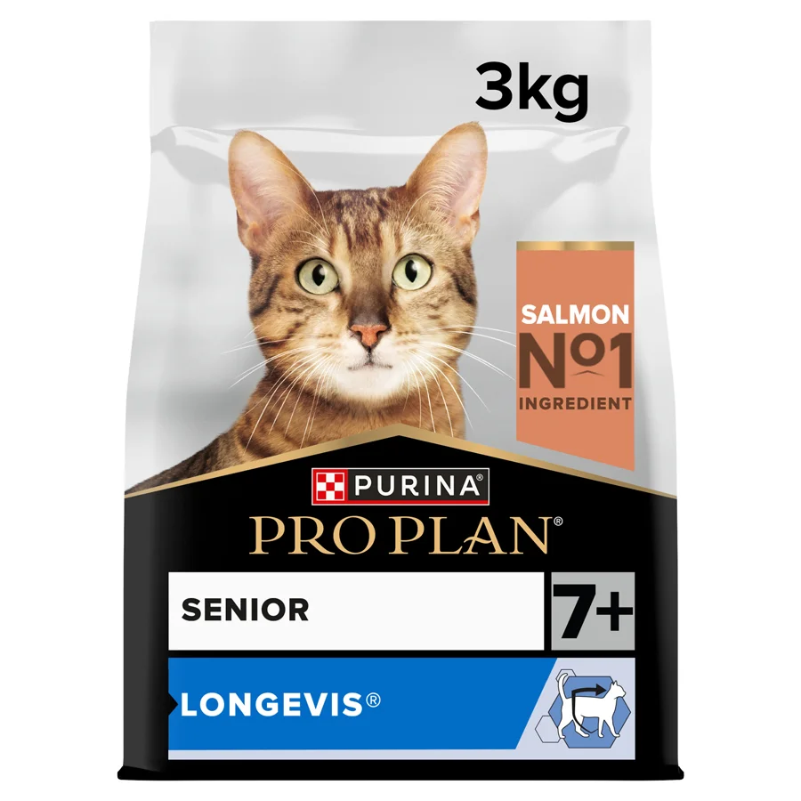 High-Quality Pro Plan Longevis Senior Dry Cat Food Salmon 3kg Luxury