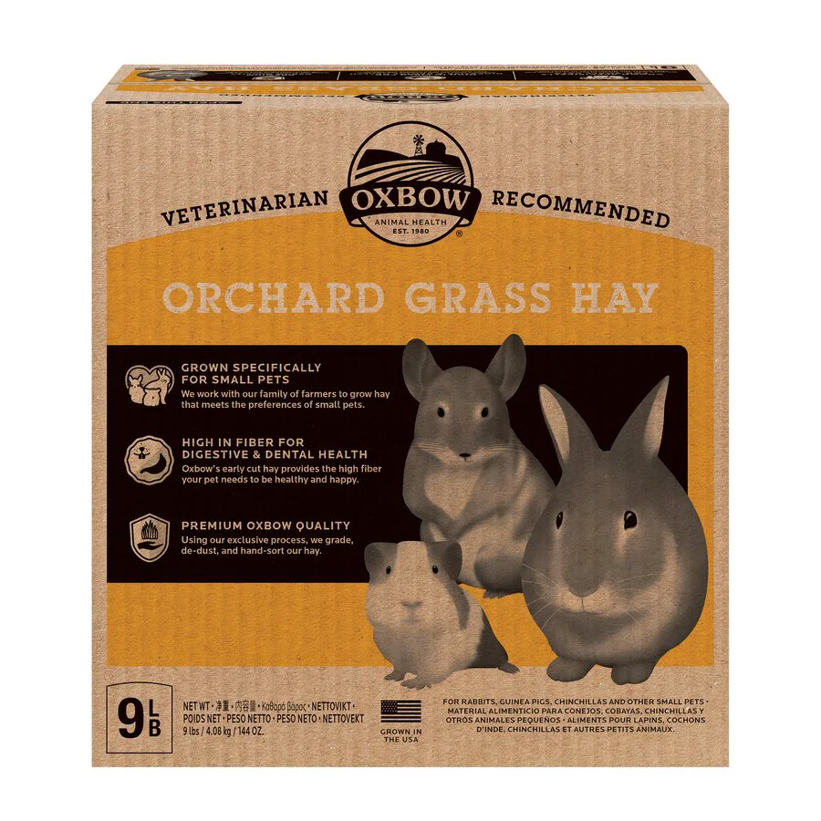 Breathable Oxbow Small Animal Orchard Grass Hay Food 4.05kg Elegant