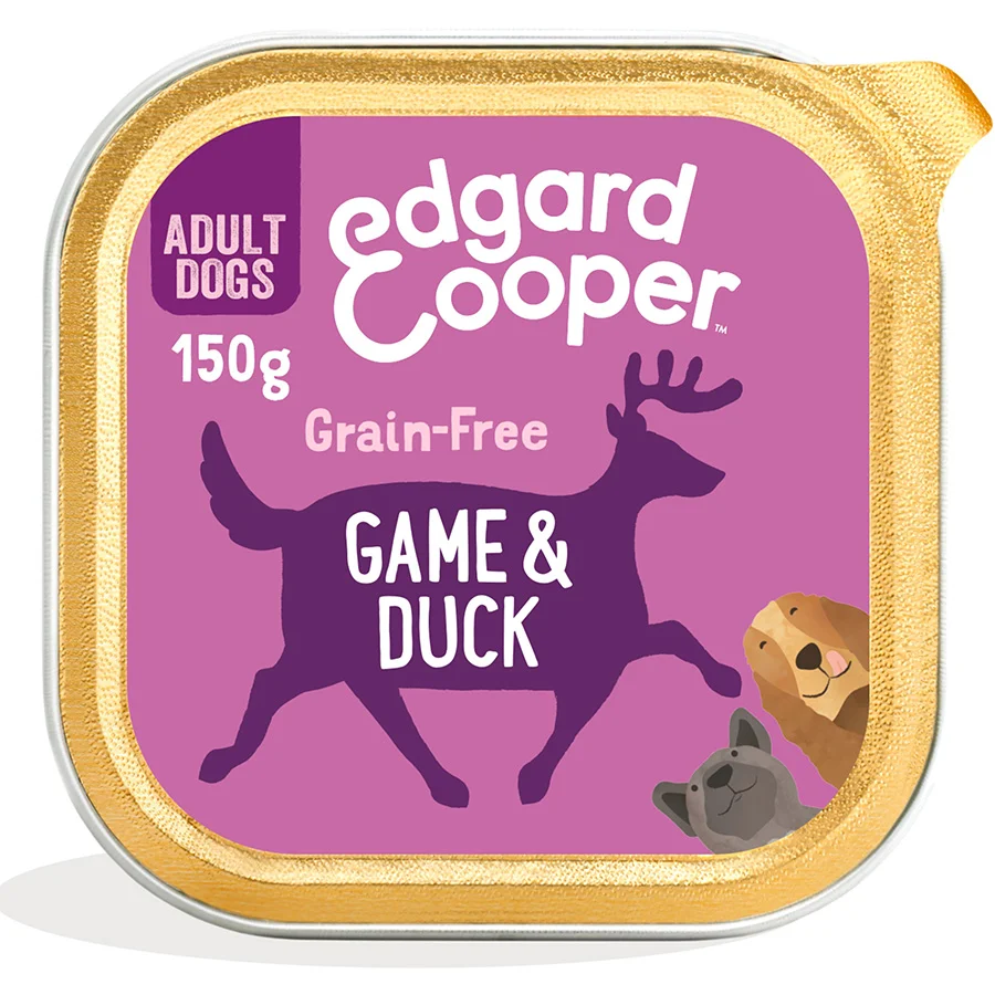 Stylish Edgard and Cooper Game and Duck with Cranberry Wet Adult Dog Food 150g Clean