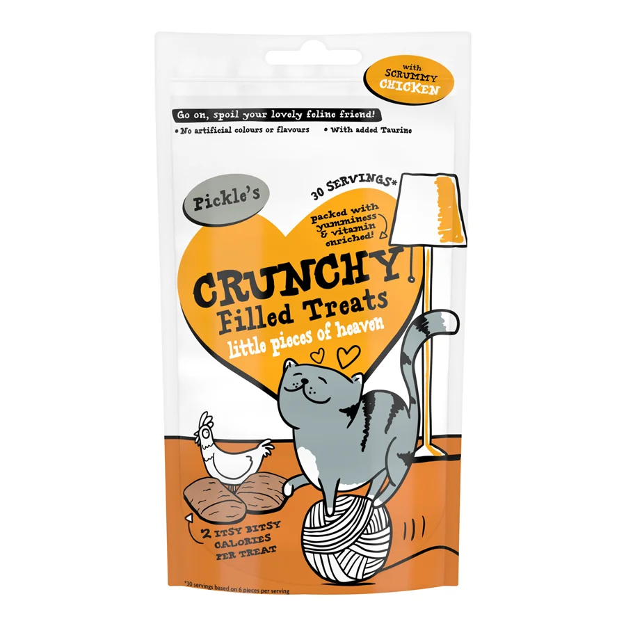 Fast Pickle x27 s Crunchy Filled Cat Treat with Chicken 65g Crafted