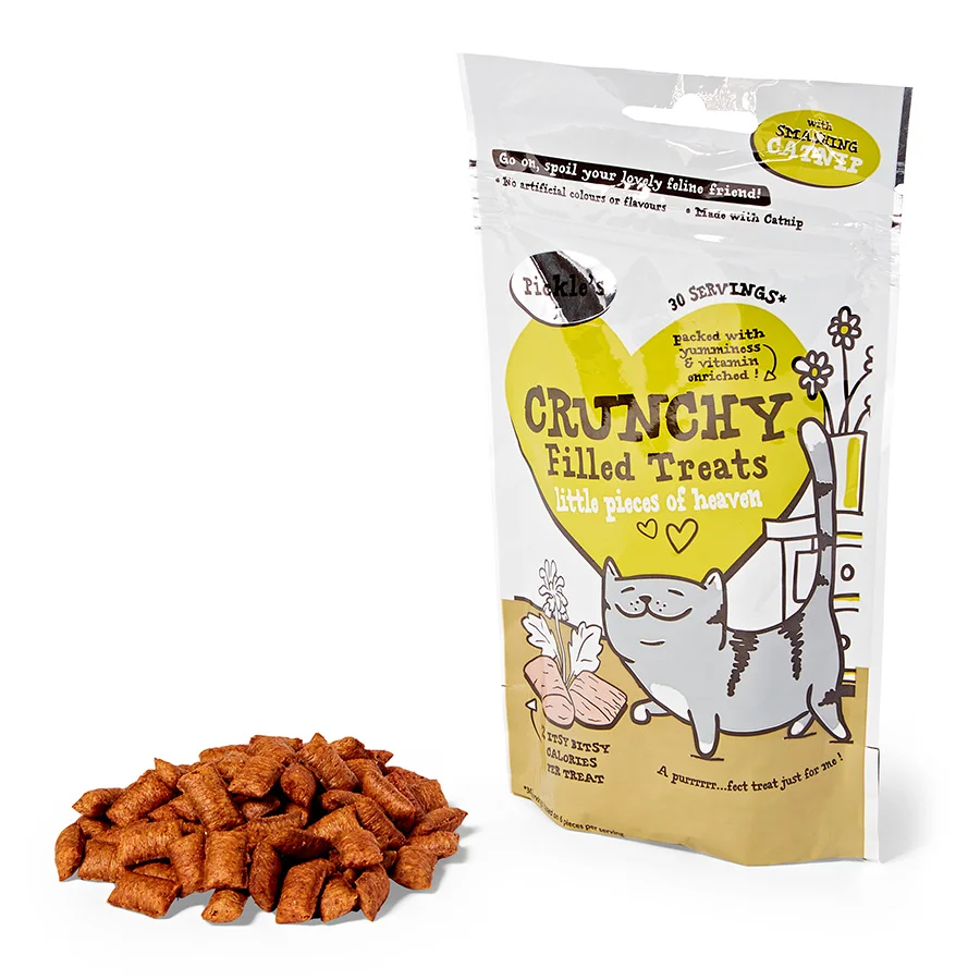 High-Quality Pickle x27 s Crunchy Filled Cat Treat with Catnip 65g Next-Generation