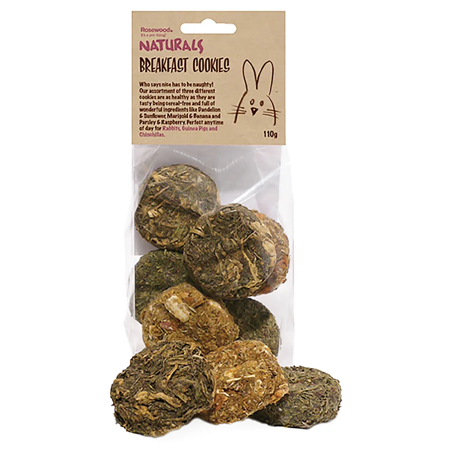 Minimalist Rosewood Breakfast Cookies for Small Animals 110g Versatile