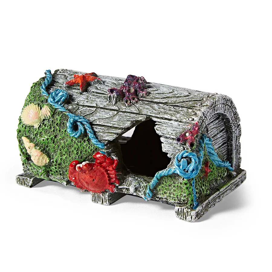 Natural Pets at Home Crab Crate Aquarium Ornament Efficient