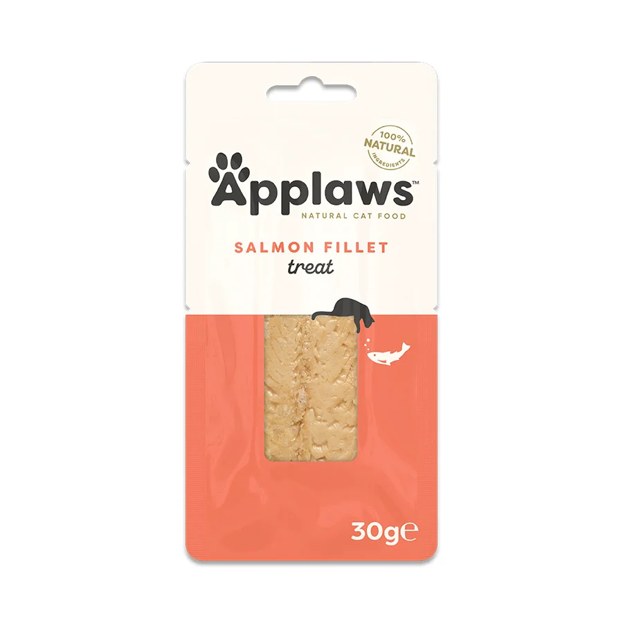 Pure Applaws Natural Adult Cat Treat Salmon Fillet 30g Healthy
