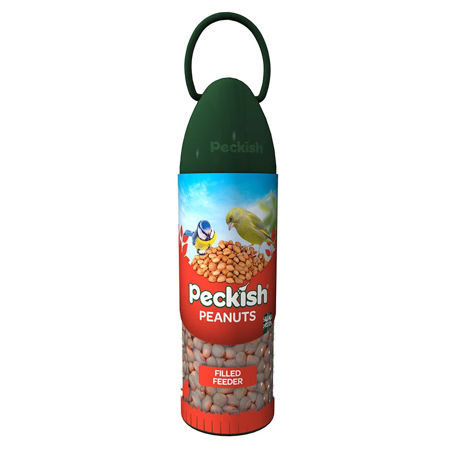 Long-Lasting Peckish Peanut Filled Wild Bird Feeder 320g Verified