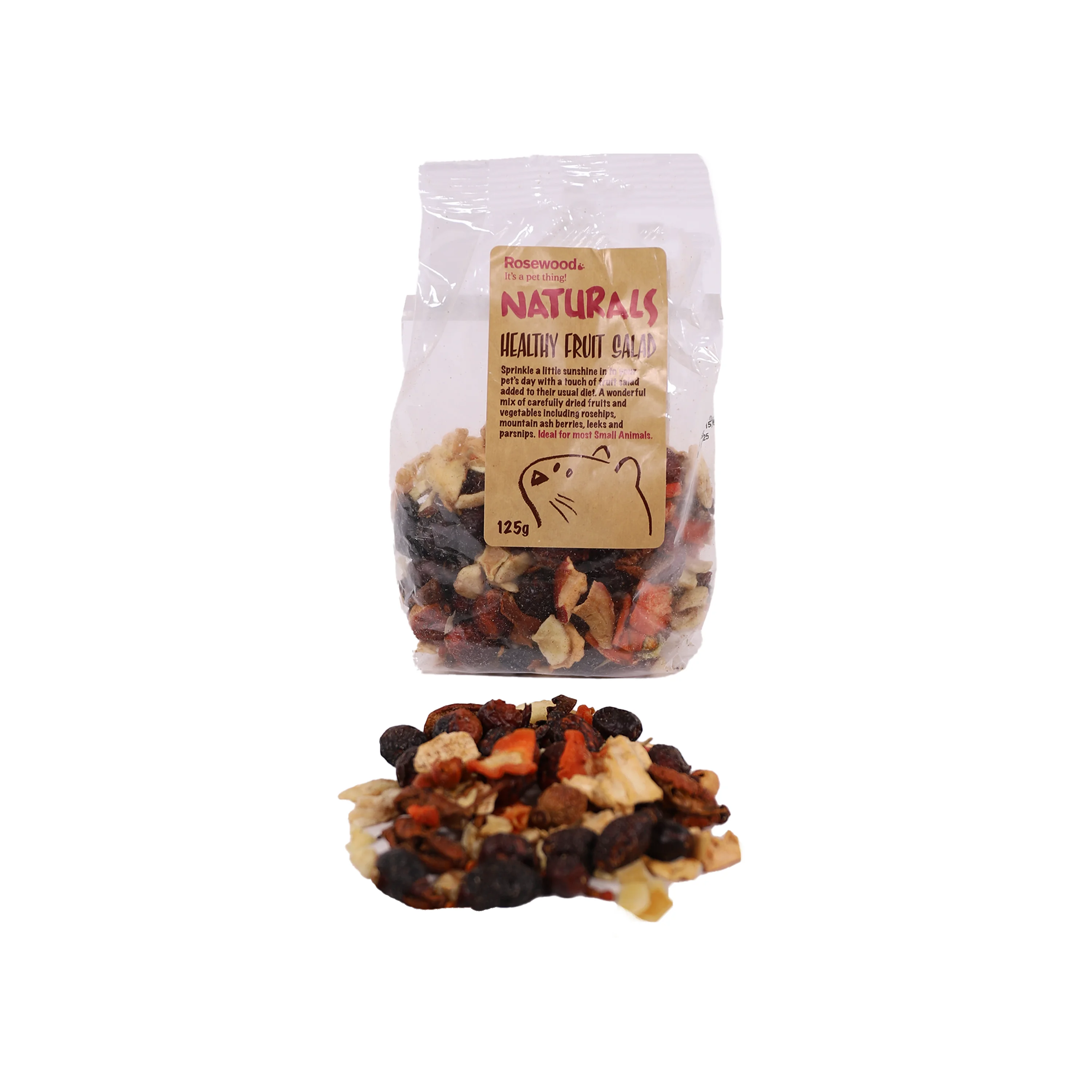 Naturals Healthy Fruit Salad Small Animal Treat 125g Fine
