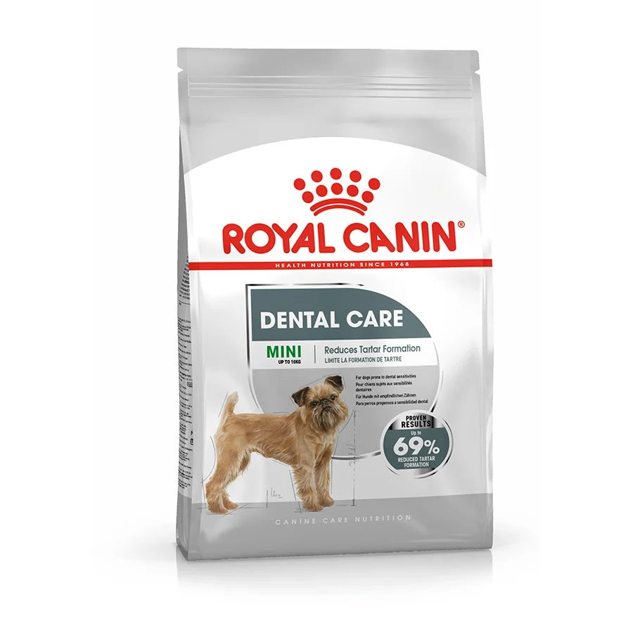 First-Class Royal Canin Dental Mini Breed Adult Dry Dog Food 8kg Detailed