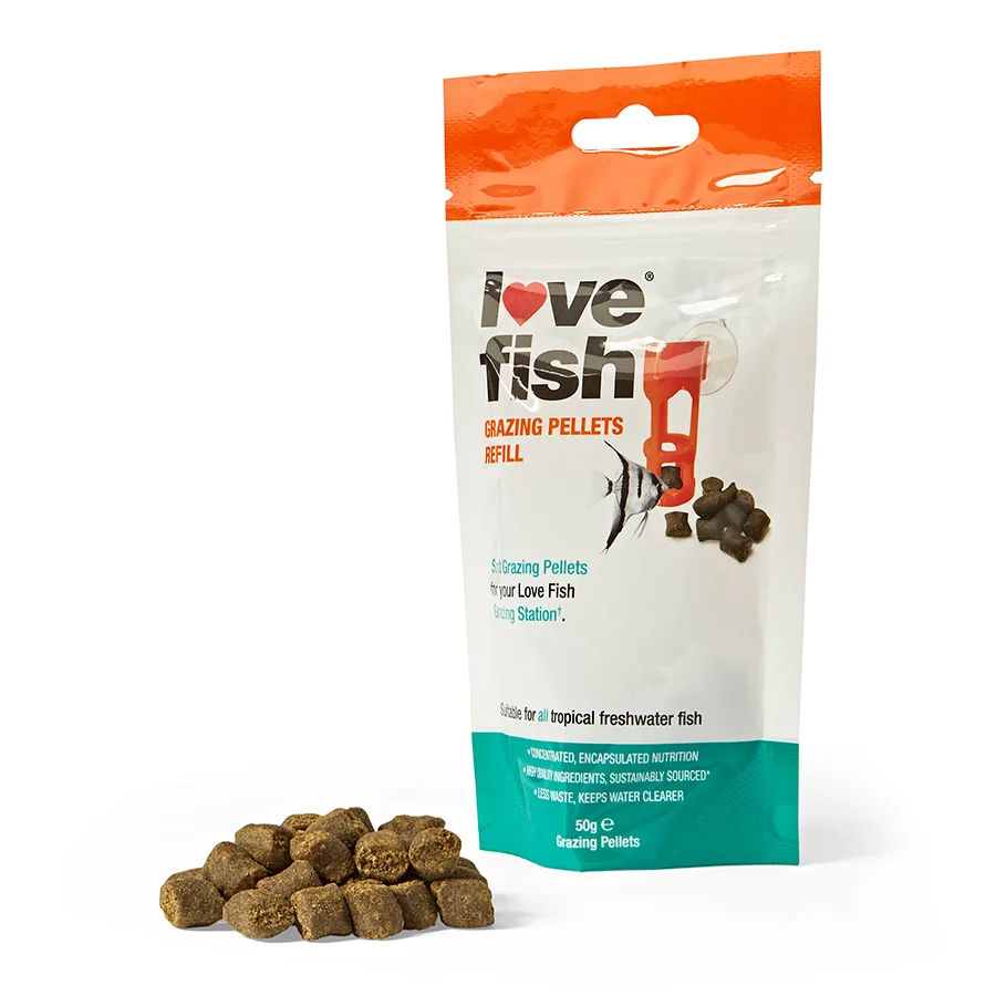 Specialty Love Fish Grazing Tropical Fish Pellets 50g Contemporary
