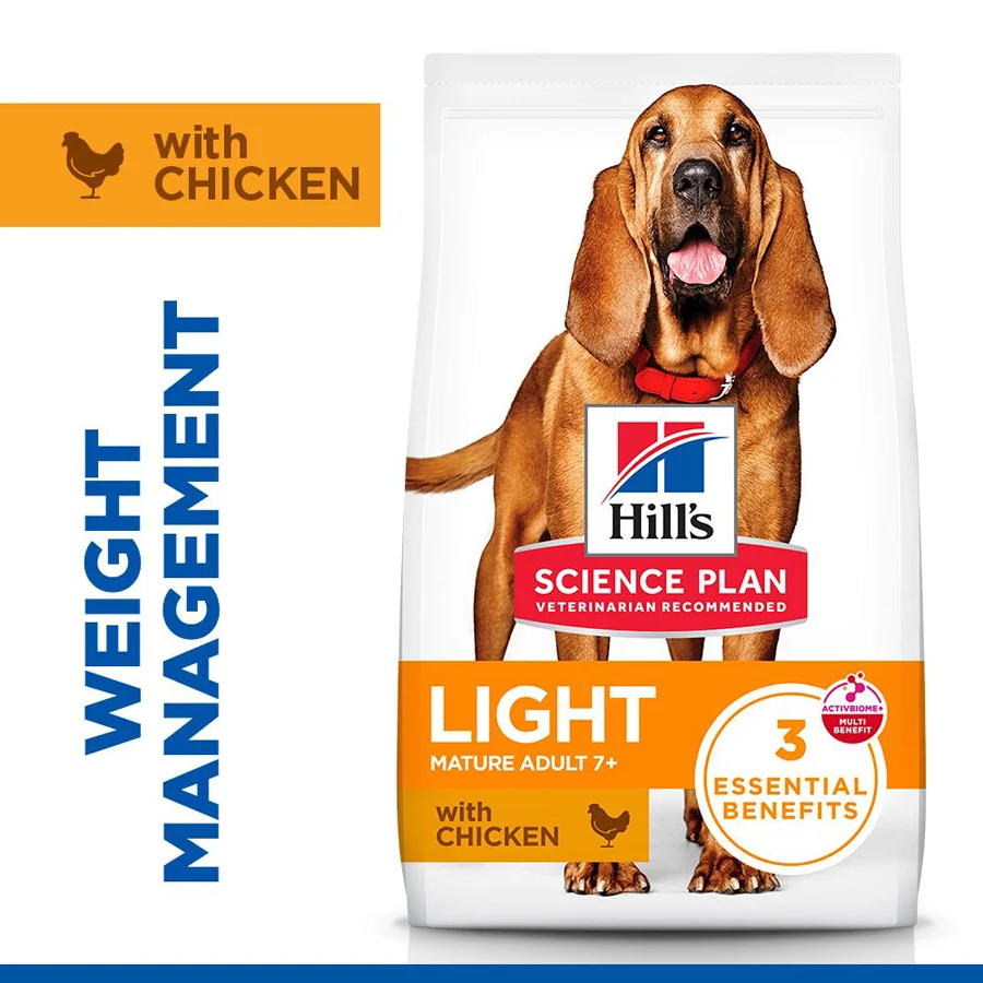 Enhanced Hill x27 s Science Plan Mature Adult Medium Breed Light Dry Dog Food 14kg Natural