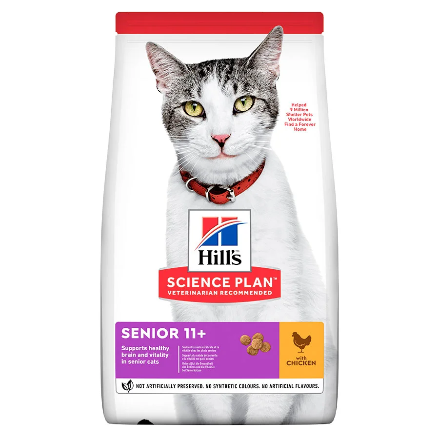 Convenient Hill x27 s Science Plan Senior Dry Cat Food Chicken 1.5kg Expertly Made