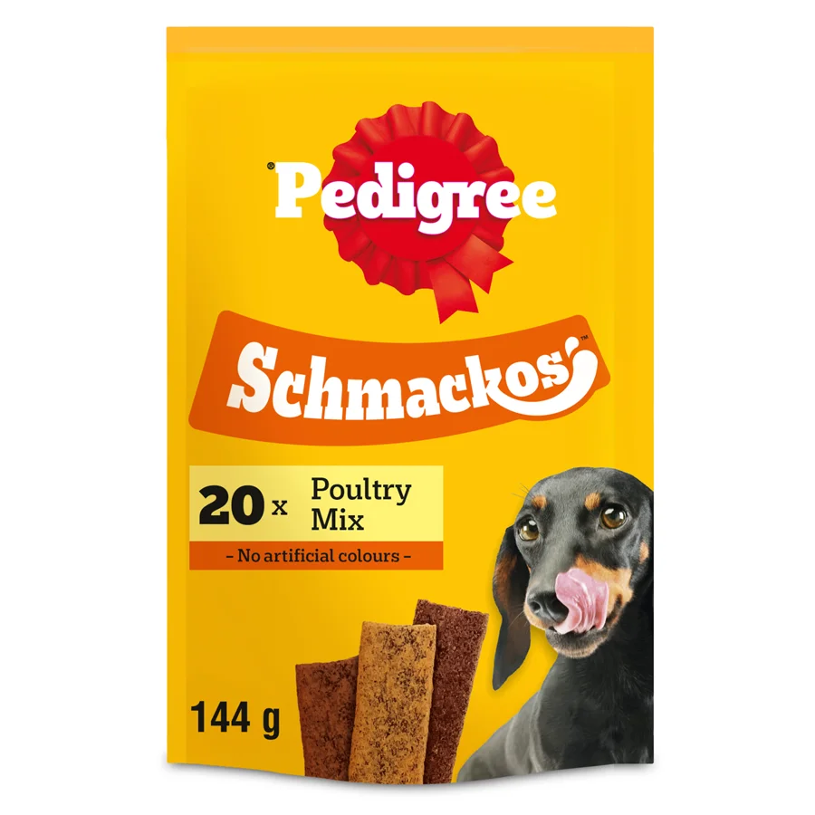 Minimalist Pedigree Schmackos Adult Dog Treats Poultry Mix 144g High-Quality