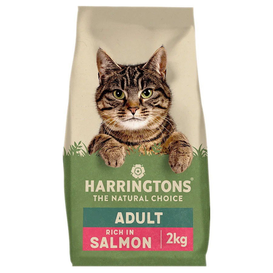 Organic Harringtons Dry Cat Food Salmon 2kg Casual