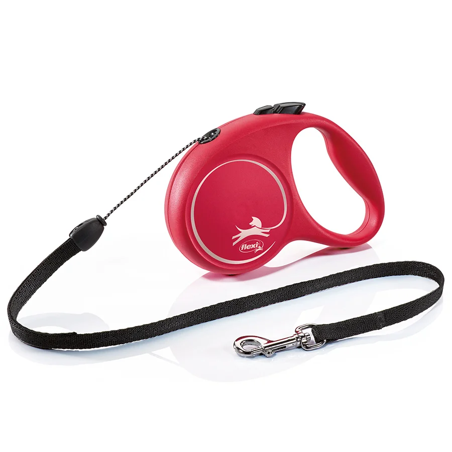 Reliable Flexi Fun Extending Dog Lead Cord 5m Red Small Specialty