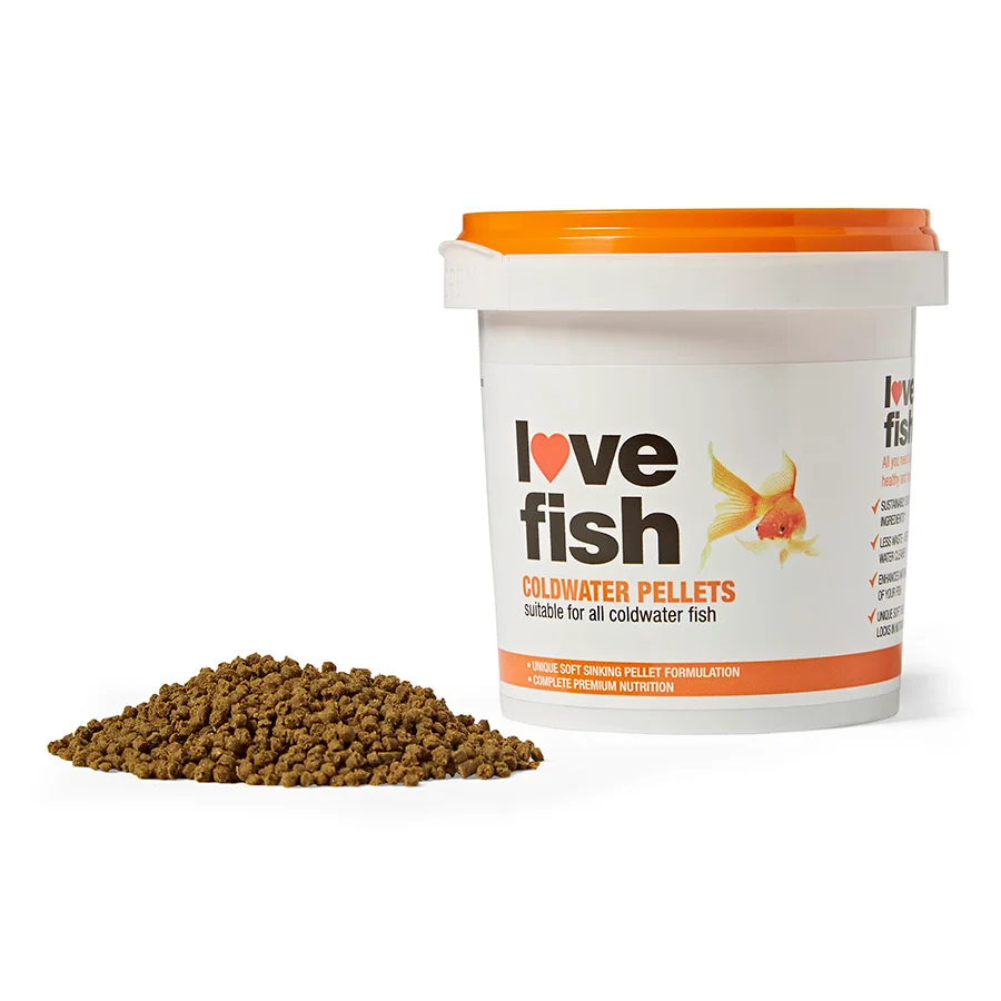 Verified Love Fish Coldwater Fish Pellets 70g Convenient