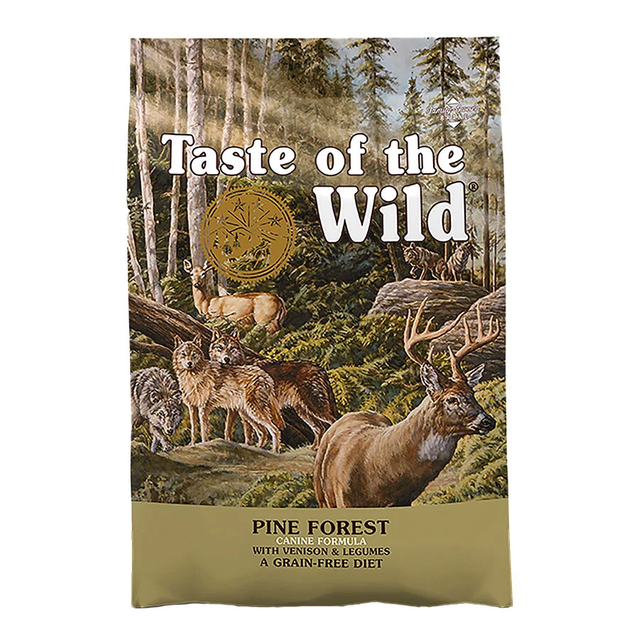 Exceptional Taste of the Wild Pine Forest Dry Dog Food with Venison Legumes 12.2kg Clean