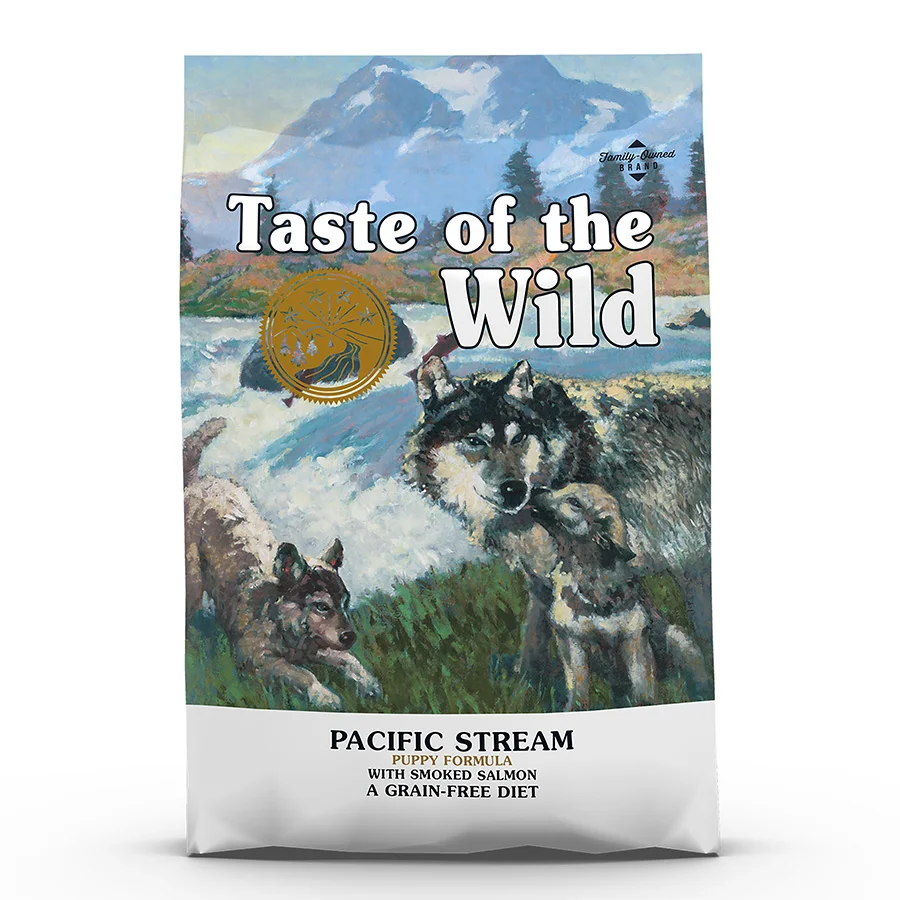 Innovative Taste of the Wild Pacific Stream Grain Puppy Dry Dog Food Smoked Salmon 12.2kg Safe