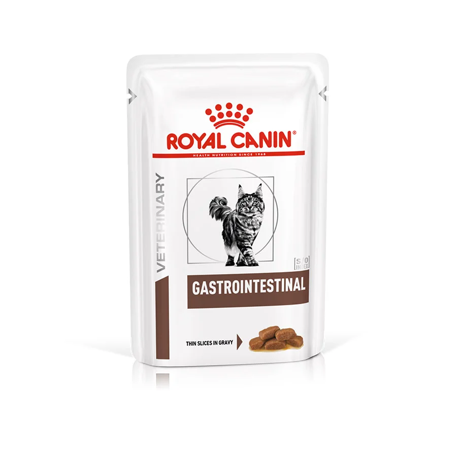 Recyclable Royal Canin Vet Gastrointestinal Wet Adult Cat Food 48x85g Effective