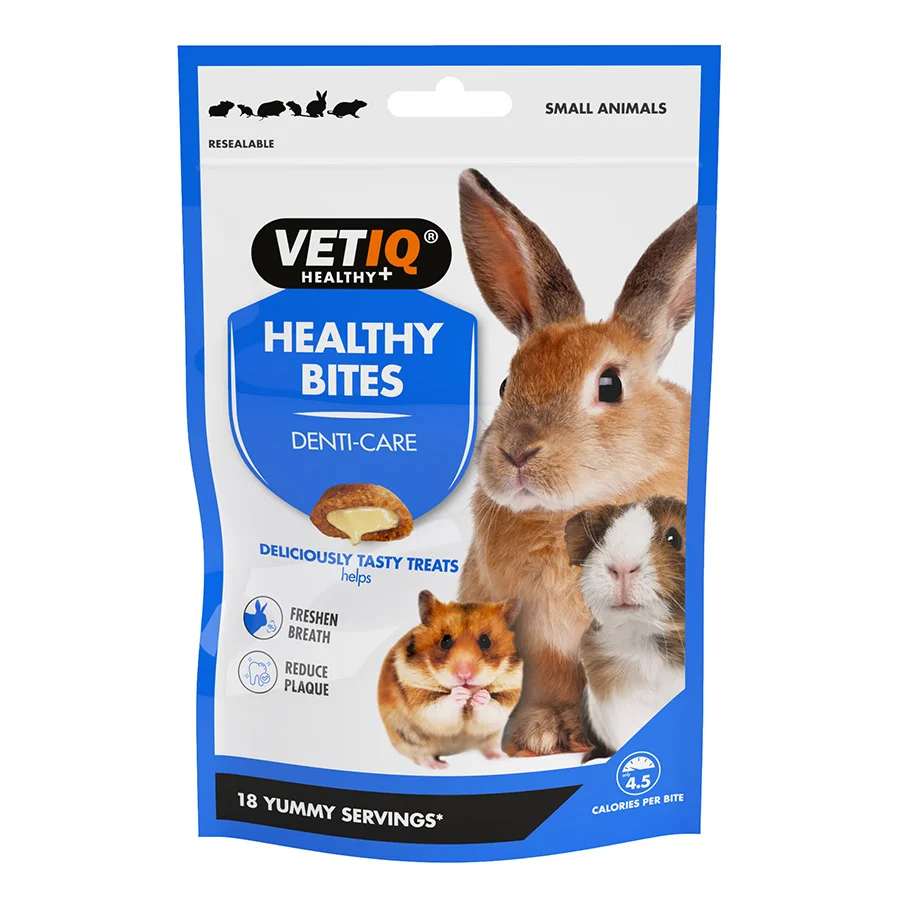 Exceptional VetIQ Healthy Bites Dental Treats Small Animals 30g Original Design