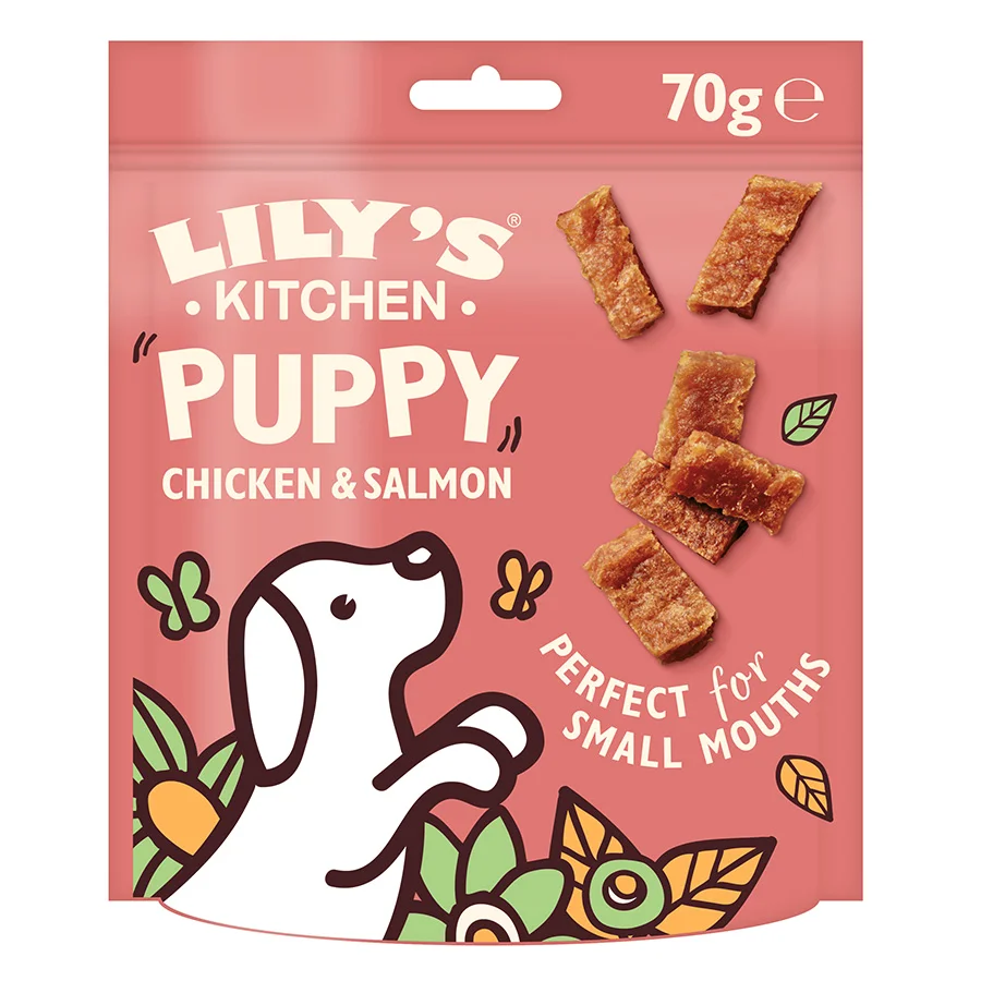 Minimalist Lily x27 s Kitchen Puppy Treats Chicken Salmon 70g High-Grade