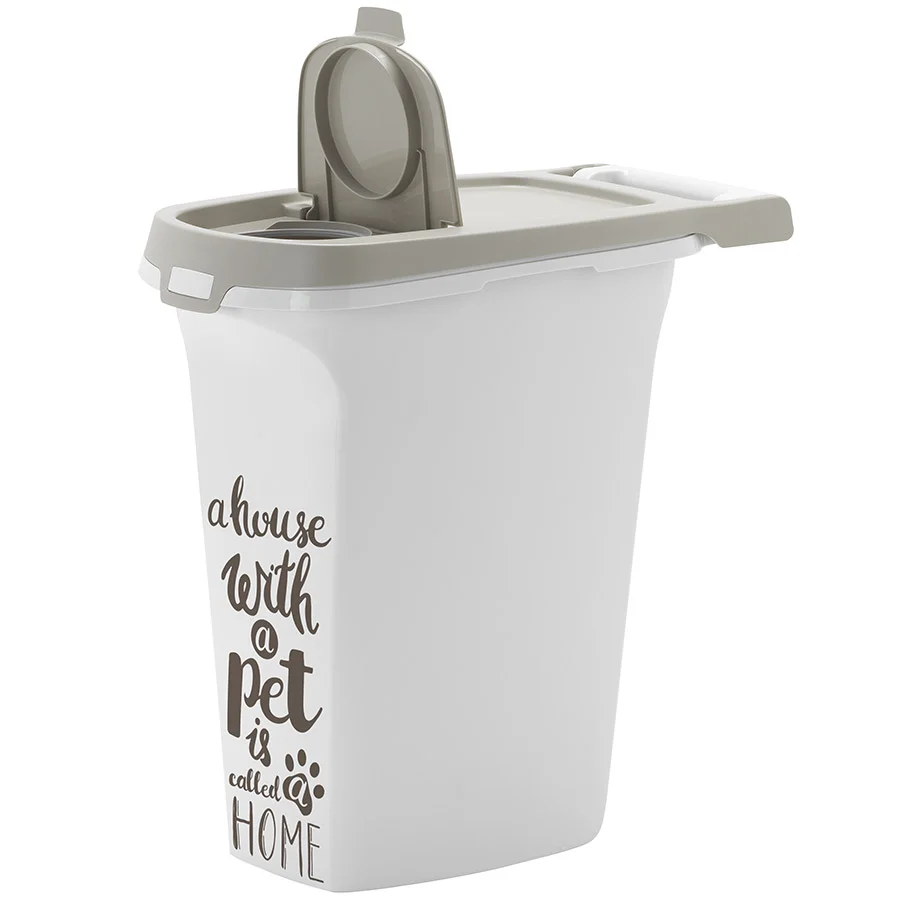 Carefully Designed Pets at Home Airtight Trendy Medium Large Pet Food Storage Grey 10L Comfortable