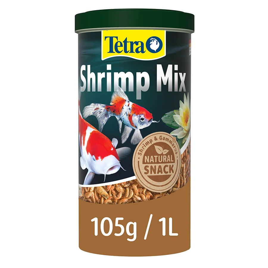 Healthy Tetra Pond Freshwater Shrimps Mix Snack For All Pond Fish 1L Eco-Friendly