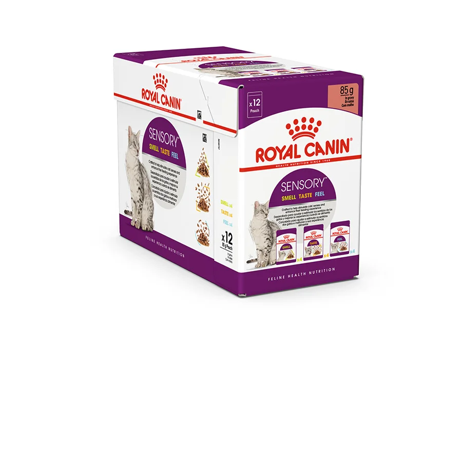 Crafted Royal Canin Sensory Wet Cat Food In Gravy 12x85g Solid