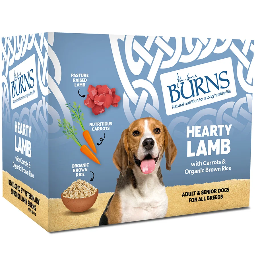 Original Design Burns Wet Dog Food Lamb， Carrots Brown Rice Reliable