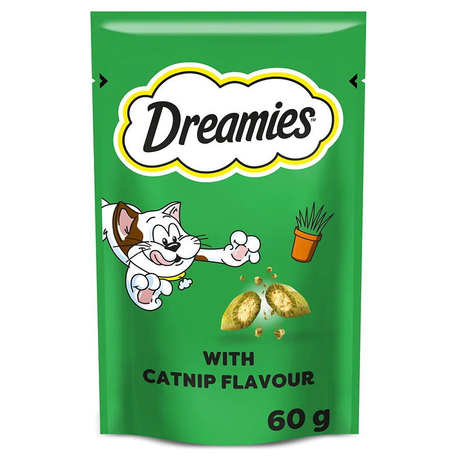 Easy-to-Use Dreamies Cat Treat Biscuits with Catnip 60g Healthy
