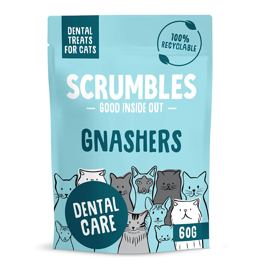 Crafted Scrumbles Grain Cat Dental Treats 60g Sustainable