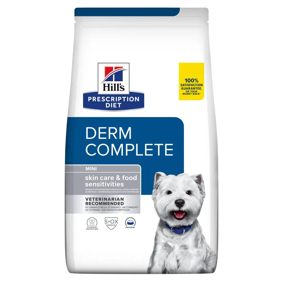 Stylish Hill x27 s Prescription Diet Derm Complete Mini Breed Adult Dry Dog Food 6kg Authentic