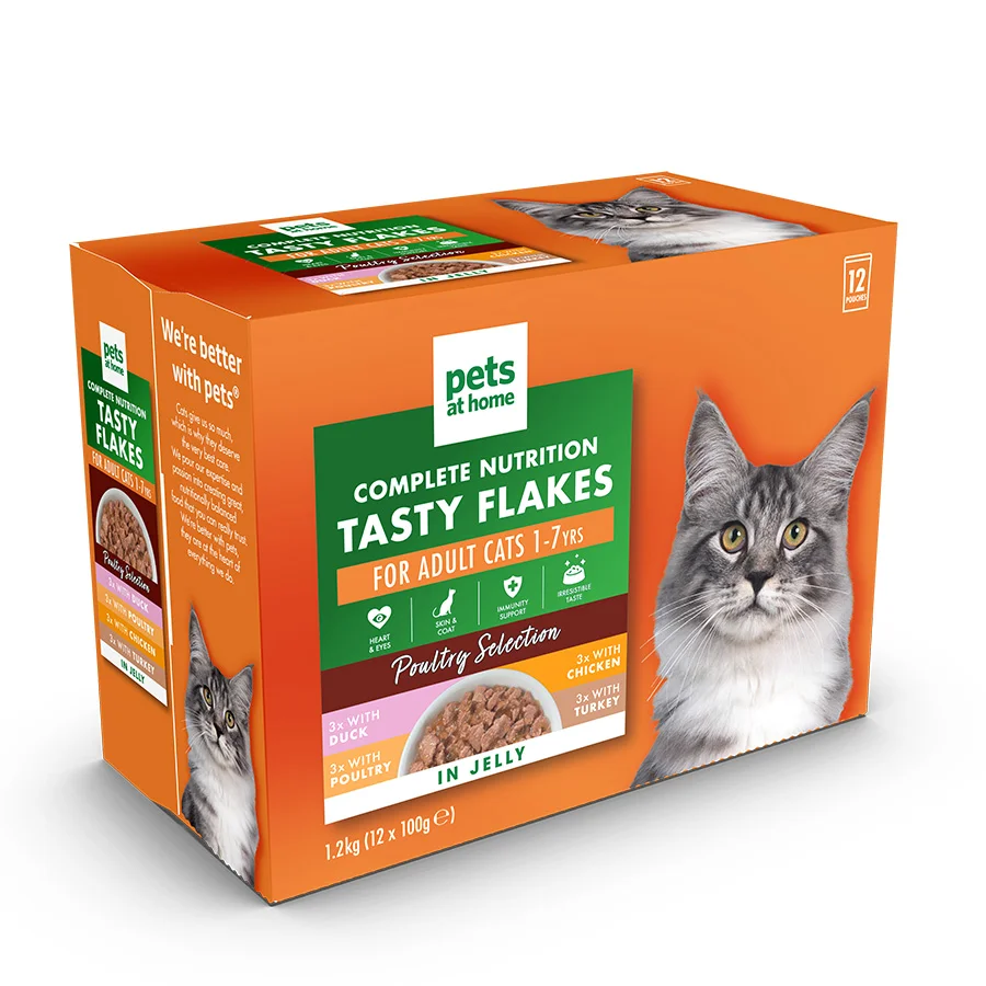 User-Friendly Pets at Home Wet Adult Cat Food Poultry In Jelly 12x100g Crafted