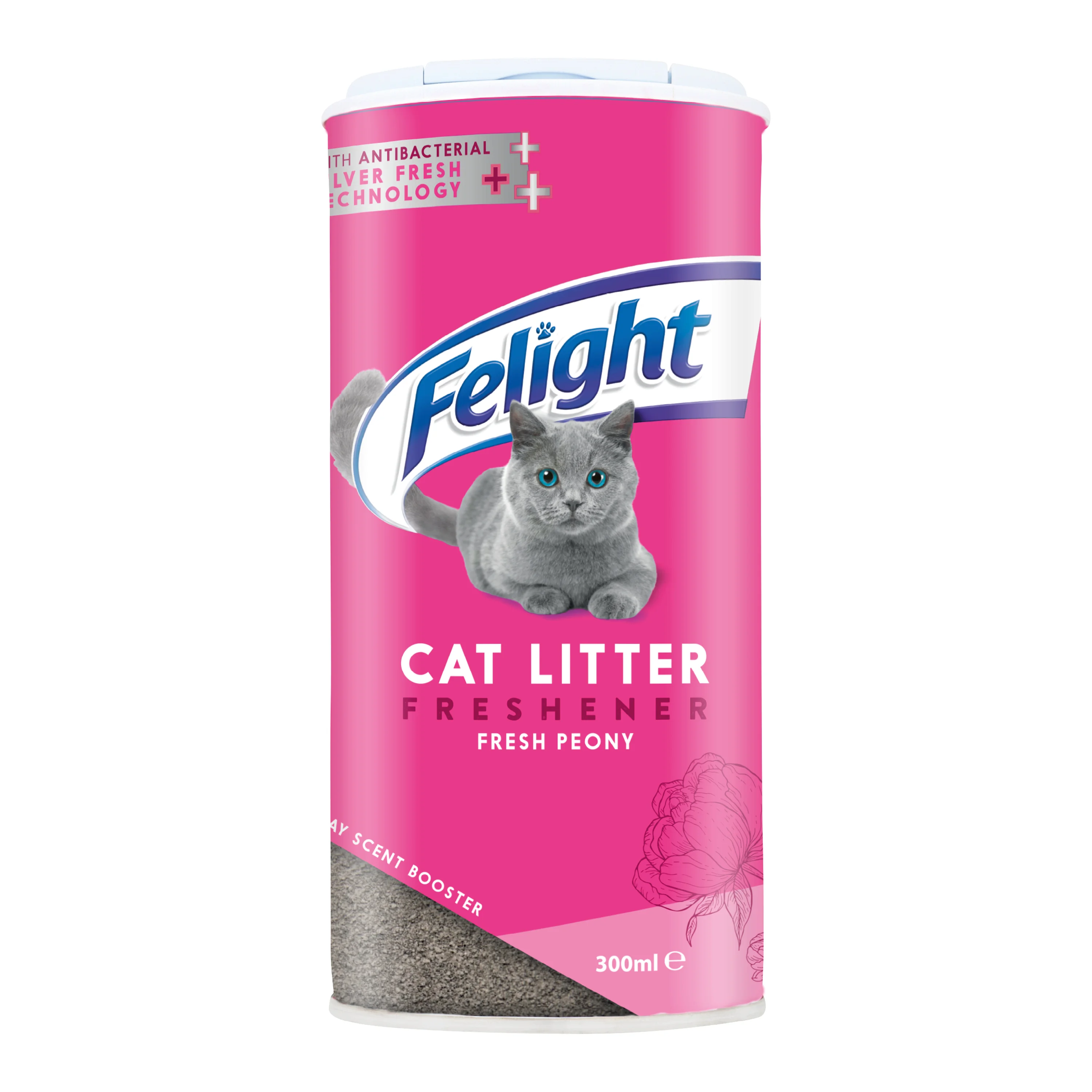 Trusted Felight Antibacterial Litter Freshener Peony Scent 300ml Fine