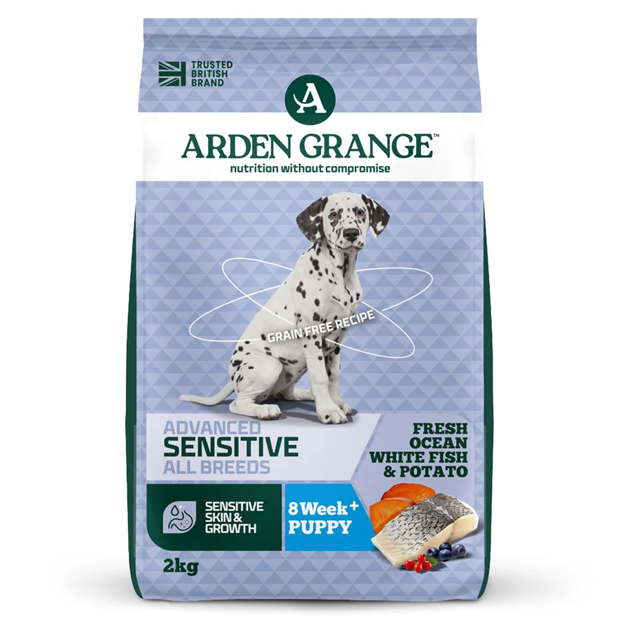 Innovative Arden Grange Sensitive Grain Puppy Junior Dry Dog Food Fish Potato 2kg Official