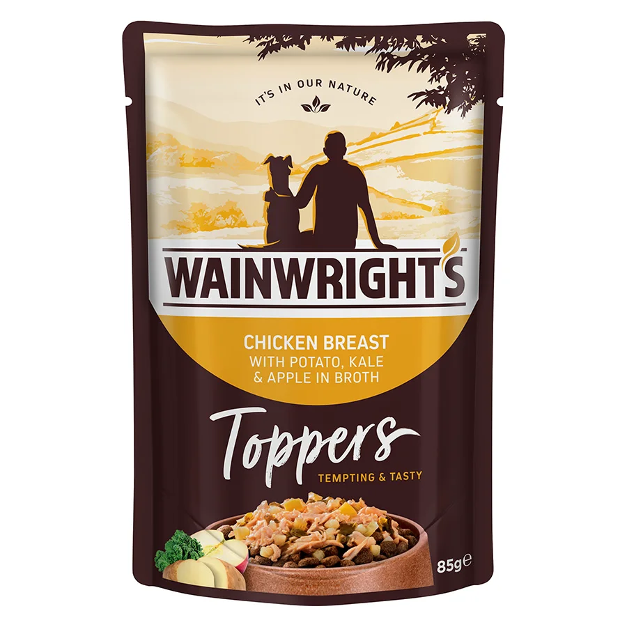 Luxury Wainwright x27 s Toppers Adult Dog Wet Food Chicken Broth 85g Detailed