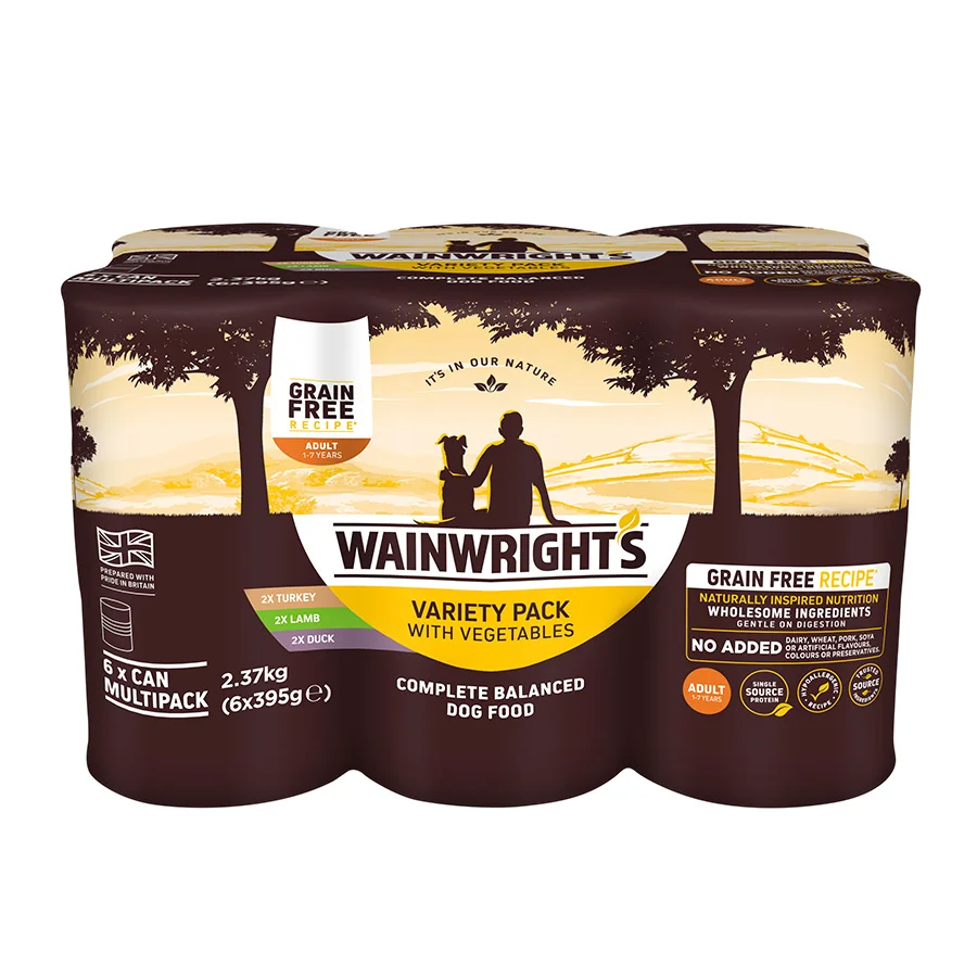 Advanced Wainwright x27 s Grain Wet Adult Dog Food Variety 6x395g Minimalist