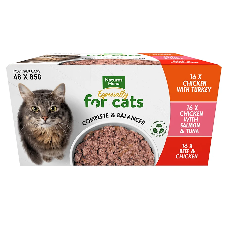 Fashionable Natures Menu Wet Adult Cat Food 48x85g Exclusive